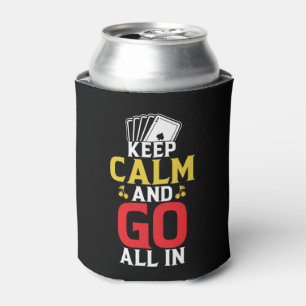 Funny poker word art can cooler
