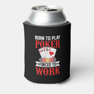 Funny poker word art can cooler