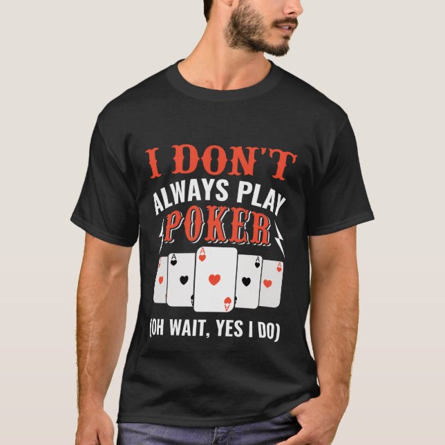 Funny poker word art  T-Shirt (Front)
