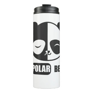 Funny Polar Bear Painting For Animal Lover Thermal Tumbler