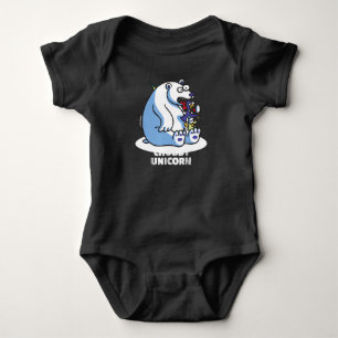 Funny Polar Bear Penguin Ice Cream Animal Lover Baby Bodysuit
