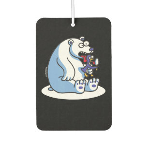 Funny Polar Bear Penguin Ice Cream Animal Lover Car Air Freshener