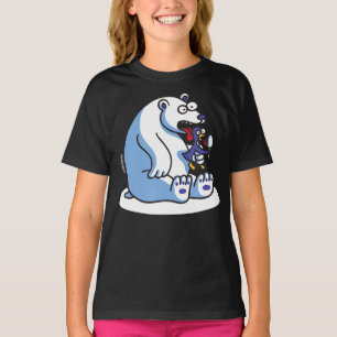 Funny Polar Bear Penguin Ice Cream Animal Lover T-Shirt