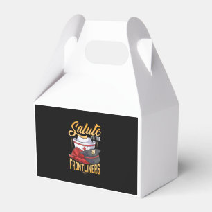 Funny Police Firefighter Frontliner Nurse Gifts Favour Box