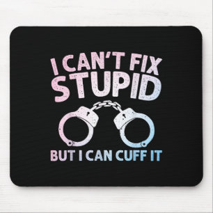 Funny Police Officer Art For Men Women Policeman C Mouse Pad