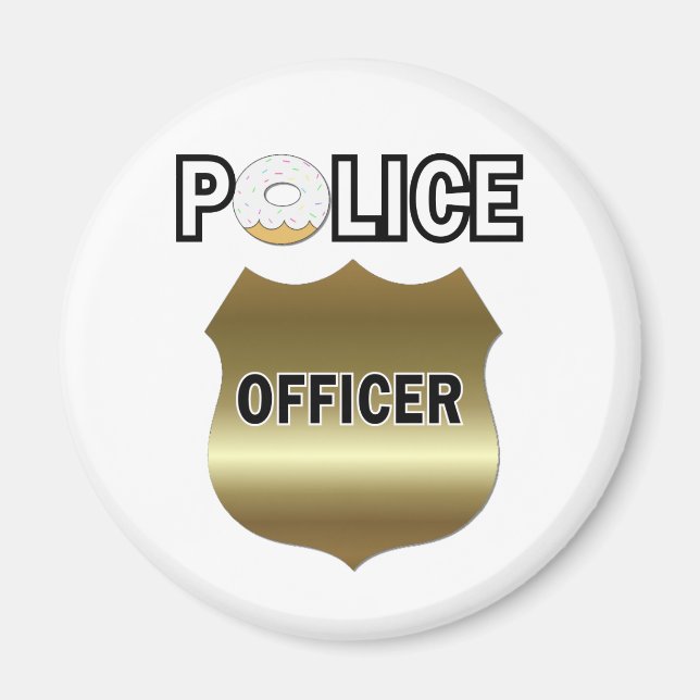 Funny Police Officer Gifts Magnet (Front)