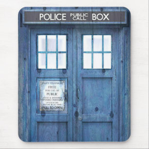 Funny Police phone Public Call Box Mouse Pad