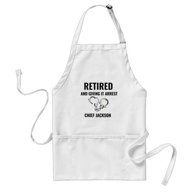 Funny Police Retirement Apron (Front)