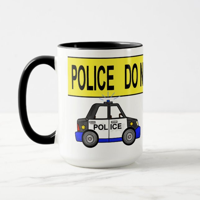 Funny Policeman Coffee Mug  Personalise It! (Left)