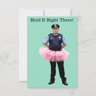 Funny Policeman Party Invitation