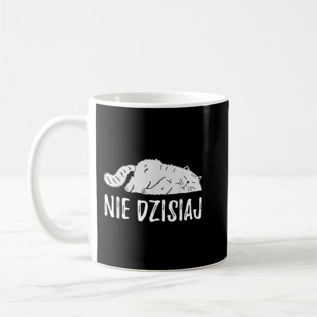 Funny Polish Cat Poland Polska  Coffee Mug (Left)
