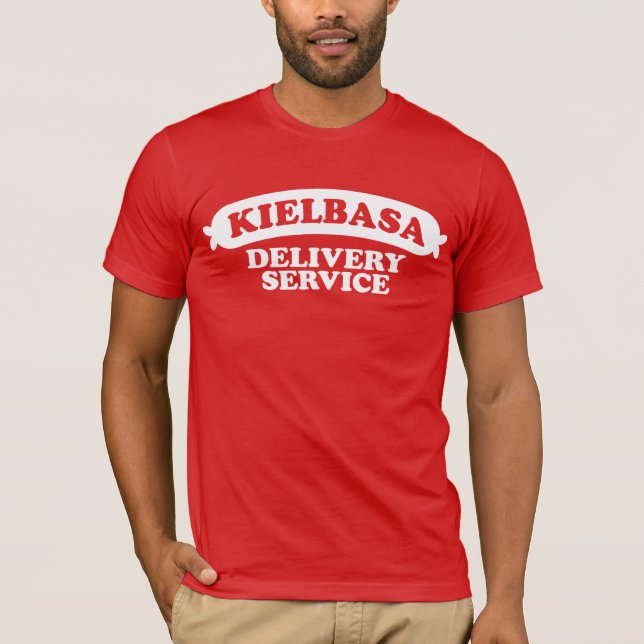 Funny Polish Kielbasa T-Shirt (Front)
