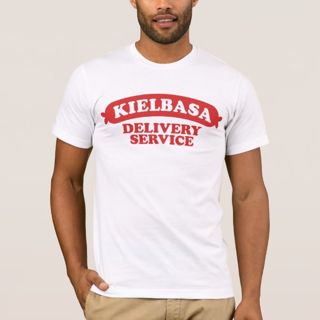 Funny Polish Kielbasa T-Shirt (Front)