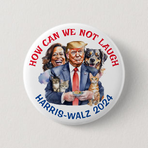 Funny Political Humour   Vote for Kamala Button