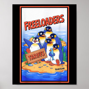 Funny Political Injustice Tariffs Heard Island Pen Poster