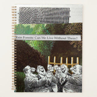 Funny Political Joke Forest Climate Change Satire Planner