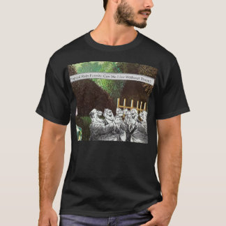 Funny Political Joke Forest Climate Change Satire T-Shirt