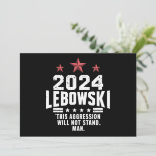 Funny Political Lebowski Election Vote 2024 Invitation