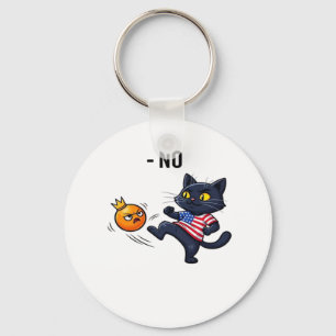Funny Political Meme No Cat Key Ring