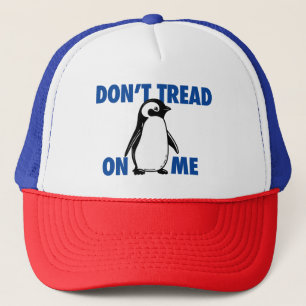 Funny Political Meme Penguin Tariff Trucker Hat