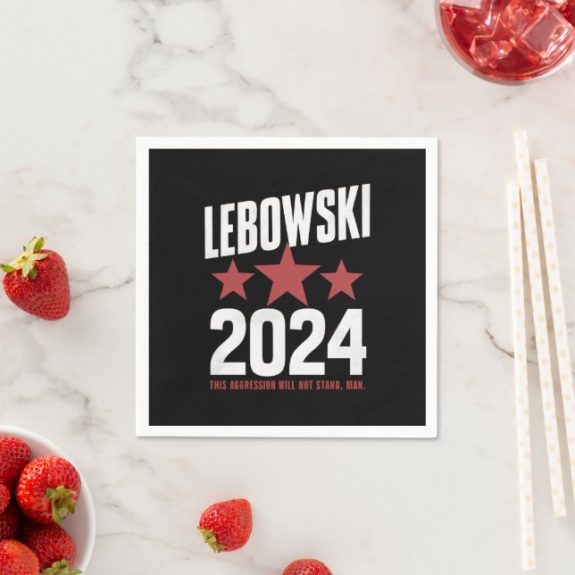 Funny Political Name Lebowski Political Election  Napkin (Insitu)