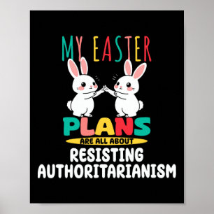 Funny Political Resist Trump Easter Poster