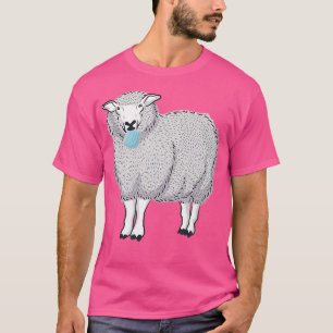 Funny Political Statement Sheep Eating Mask Anti M T-Shirt