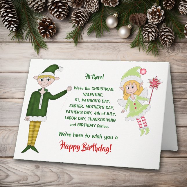 Funny Politically Incorrect Christmas Fairy Holiday Card (Creator Uploaded)