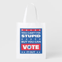 Funny Politics Quote | Reusable Grocery Bag