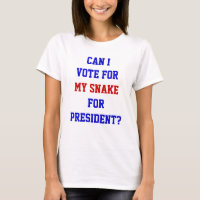 Funny Politics Snake Vote For President Quote