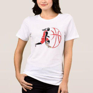 funny polka dot basketball International Dot Day Tri-Blend Shirt
