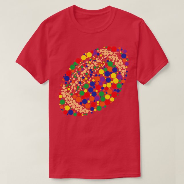 Funny Polka Dot  Lover Player International Dot Da T-Shirt (Design Front)