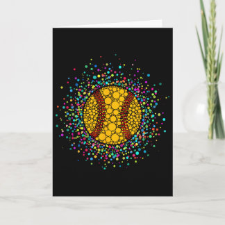 Funny Polka Dots Softll Lover Fan Happy Dot Day Bo Card