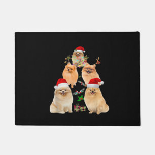Funny Pomeranian Christmas Tree Decor Ornament Cos Doormat