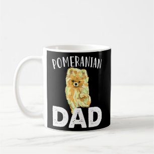Funny Pomeranian Dad Cute Love Dogs Men Father Da Coffee Mug