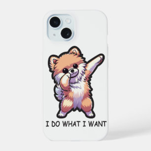 Funny Pomeranian Dog iPhone 15 Case