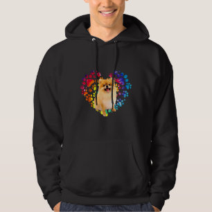 Funny Pomeranian Dog Tie Dye Hippie Hear Lover S Hoodie