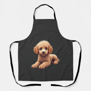 Funny Poodle Animal Lover Dogs Graphic Cute Dog Ow Apron