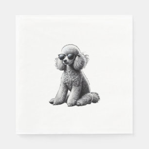 Funny Poodle Animal Lover Dogs Graphic Cute Dog Ow Napkin