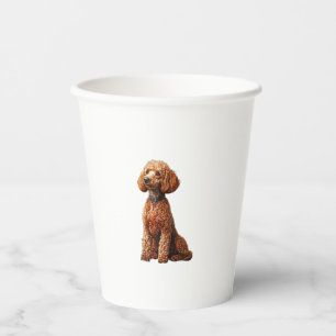 Funny Poodle Animal Lover Dogs Graphic Cute Dog Ow Paper Cups