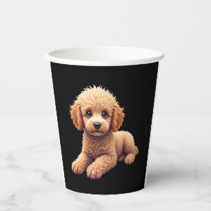 Funny Poodle Animal Lover Dogs Graphic Cute Dog Ow Paper Cups