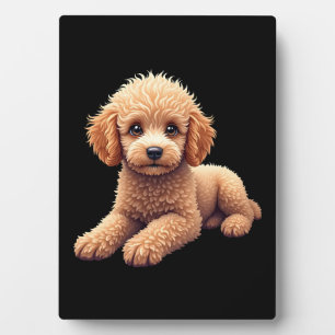 Funny Poodle Animal Lover Dogs Graphic Cute Dog Ow Plaque