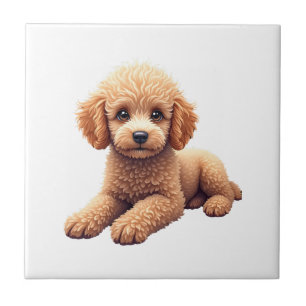 Funny Poodle Animal Lover Dogs Graphic Cute Dog Ow Tile