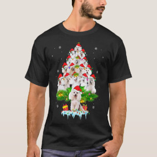 Funny Poodle Christmas Tree Ornament Decor Costume T-Shirt