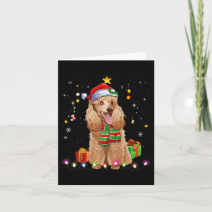 Funny Poodle Dog Tree Christmas Sweater Xmas Dogs Card