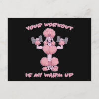 Funny Poodle Fitness Training Workout