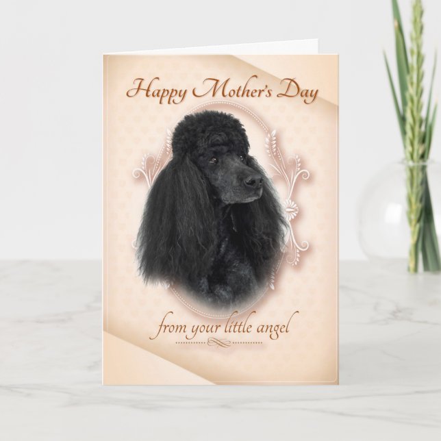 Funny Poodle Mother's Day Card (Front)