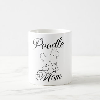 Funny Poodle Mum line art Mug 