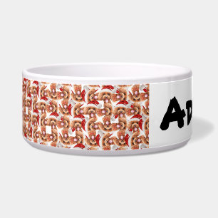 Funny Poodle Name Christmas Pattern