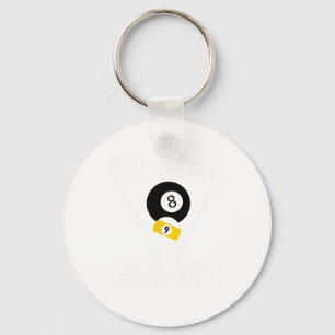 Funny Pool 9 Ball Or 8 Ball Rackem Up Billiards - Key Ring